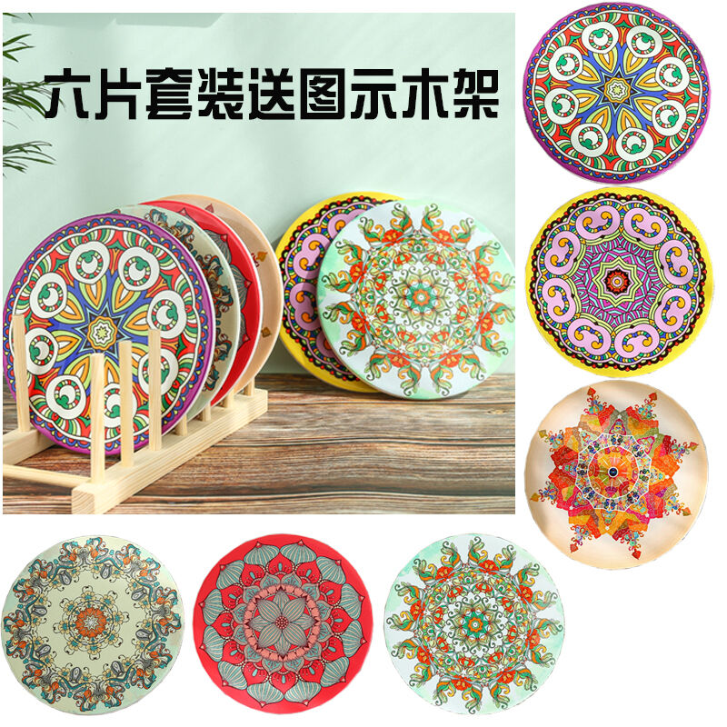 餐桌垫家用碗垫双层软木隔热垫砂锅垫陶瓷餐盘垫防烫北欧风情餐垫