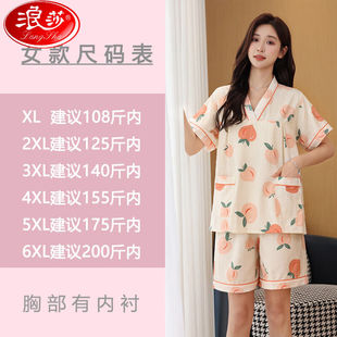 浪莎 浴衣儿童女童可爱洋气亲子桑拿服 LangSha 纯棉汗蒸服女款