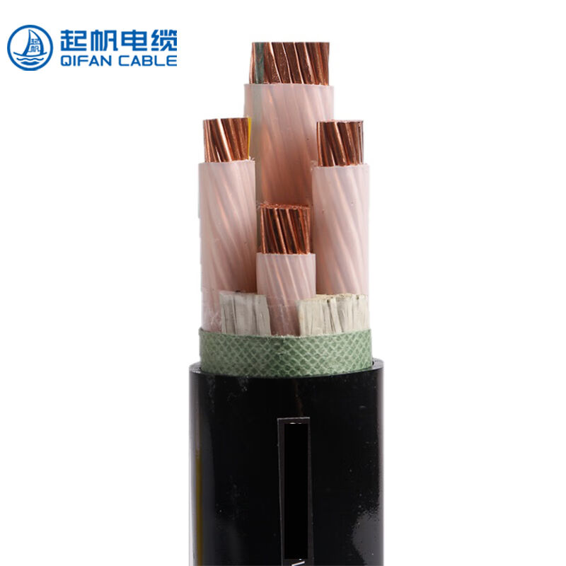 起帆电线电缆ZA-YJV224*120+1*70平方国标铜芯交联铠装地埋电力电