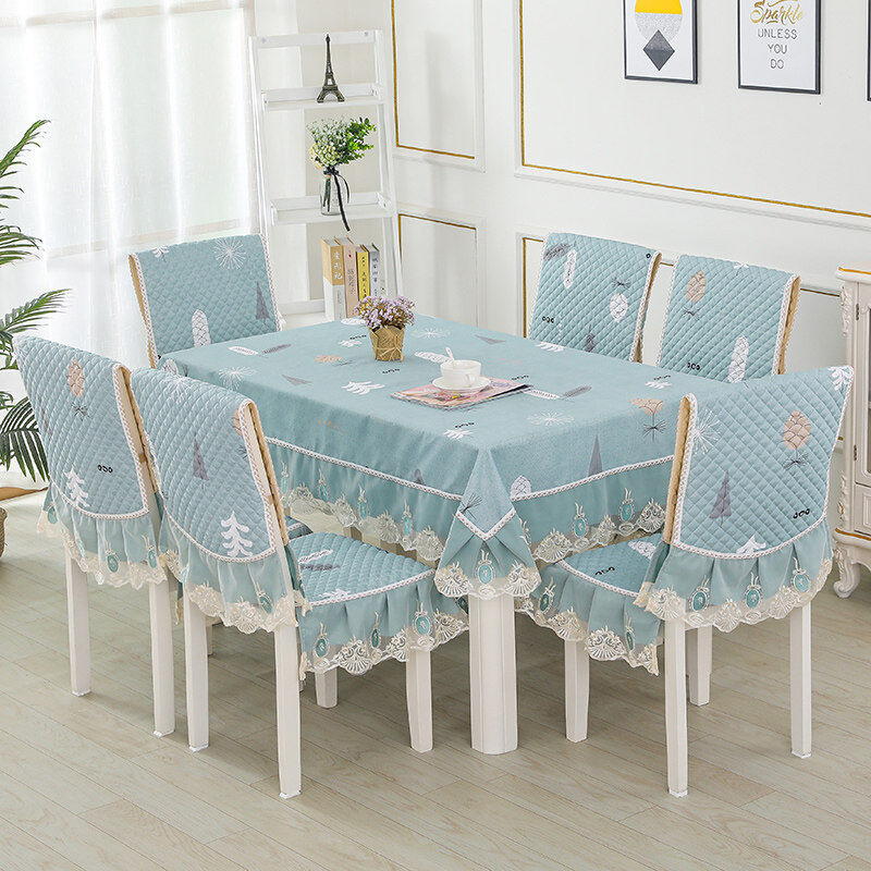 储瑾储瑾桌布餐桌椅子套罩北欧餐桌布椅套椅垫套装长方形餐桌茶几