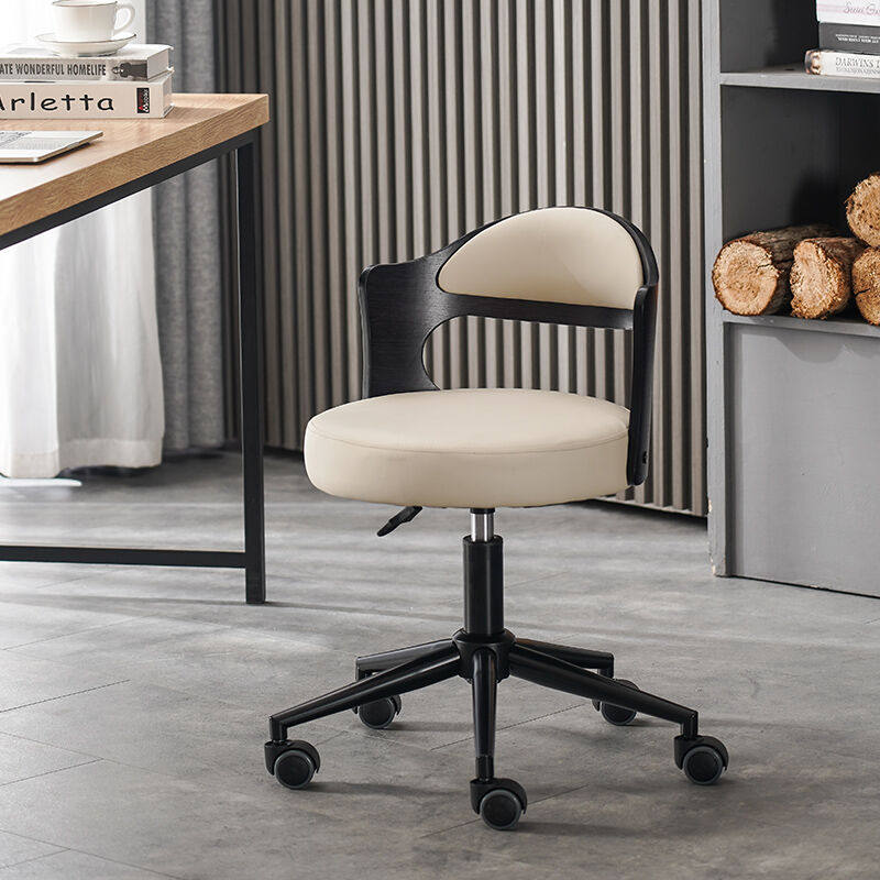 原感实木靠背小巧电脑椅家用办公椅升降转椅宿舍椅子书房椅学生学