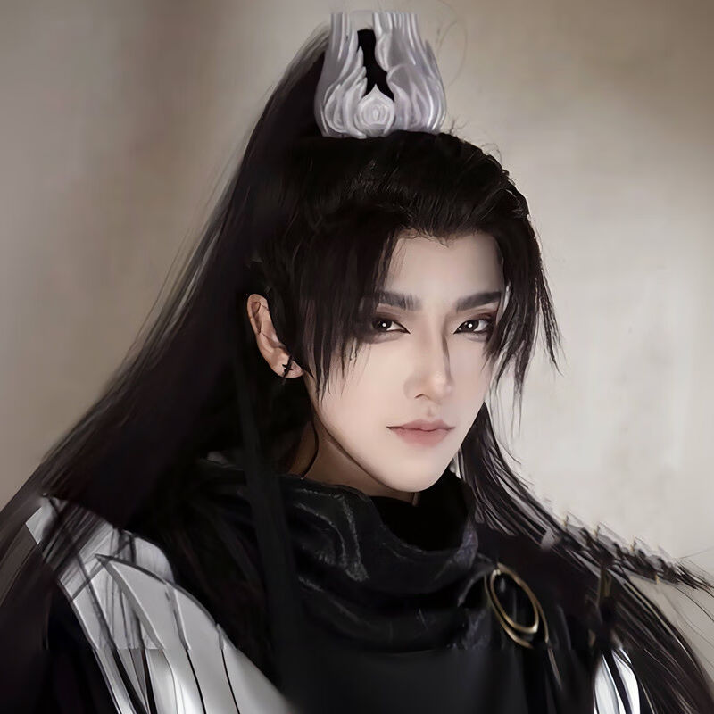 迦图鲮古风假发男长发国风少年新中式古装汉服COS仙侠造型自然全