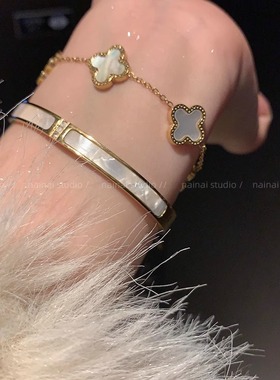 四叶草手链女手镯套装