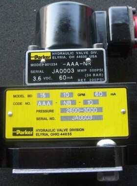 BD15AAANB10派克比例阀现货供应