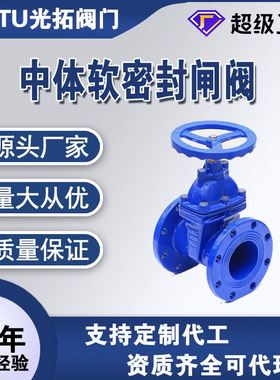 BS5163 软密封暗杆闸阀 Z45X球墨铸铁软密封闸阀铸铁阀门