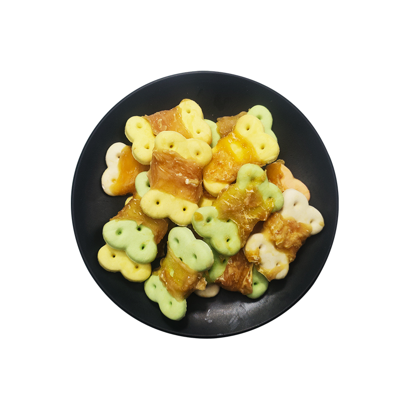 淘派特狗零食鸡肉缠绕饼干多味小饼干低盐洁齿助消化营养训犬奖励