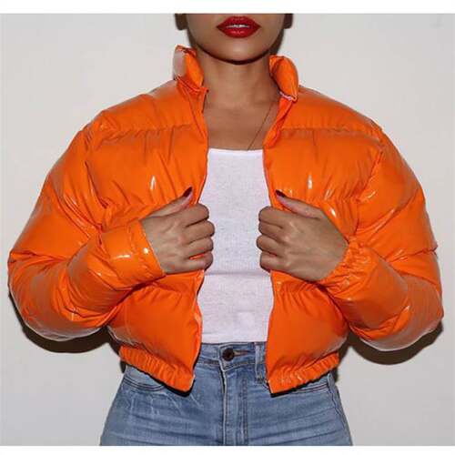 2022New Fashion winter women short cotton jacket ladies coat