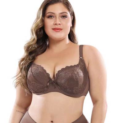Lace Bra Women Ultra-thin brassiere Big size fat 90 95 E Cup