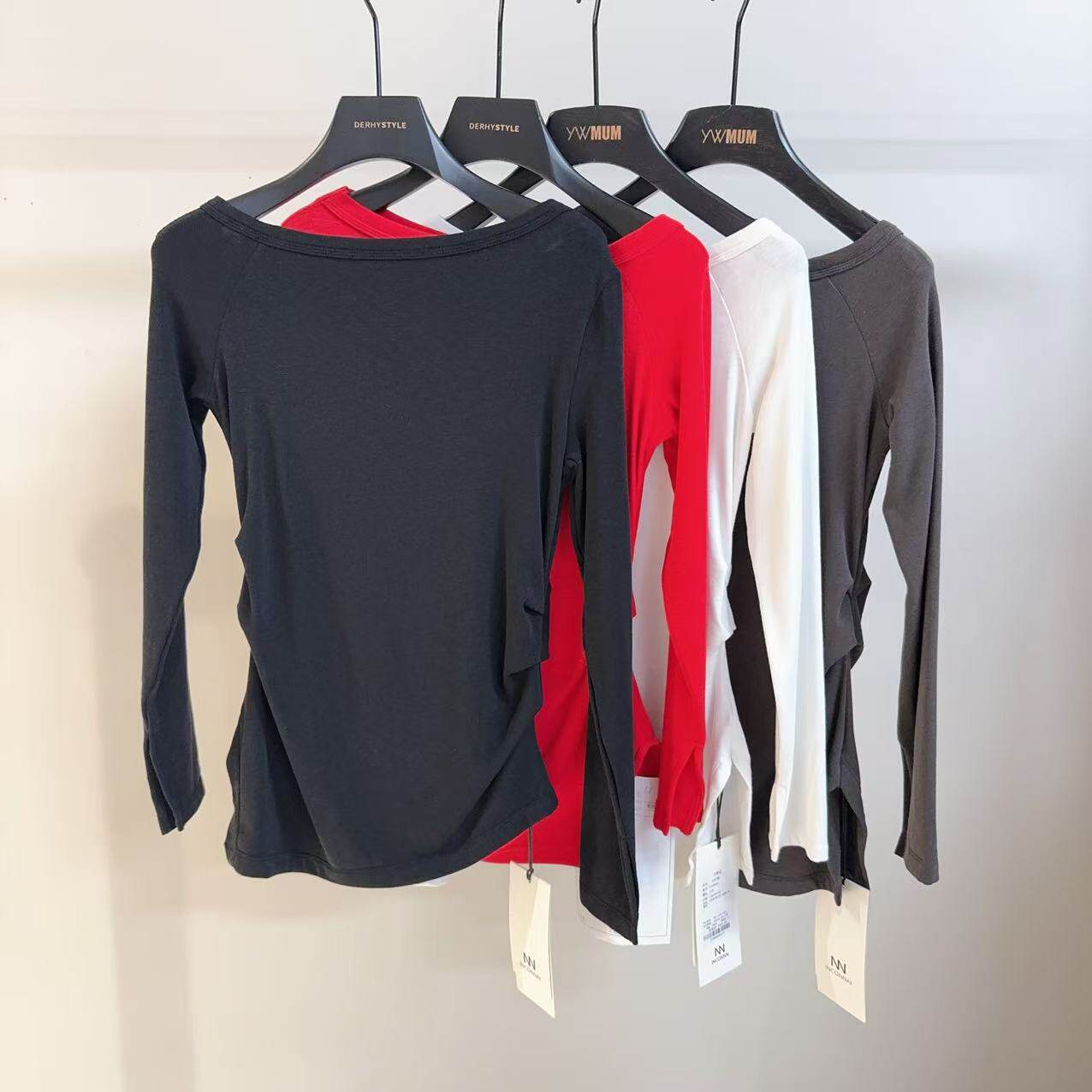 【巴依专享】IFAD0895 一字肩T恤