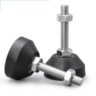 304不锈钢尼龙脚杯塑料固定地脚螺丝调节M6M8M10M12Φ40 Φ50Φ60