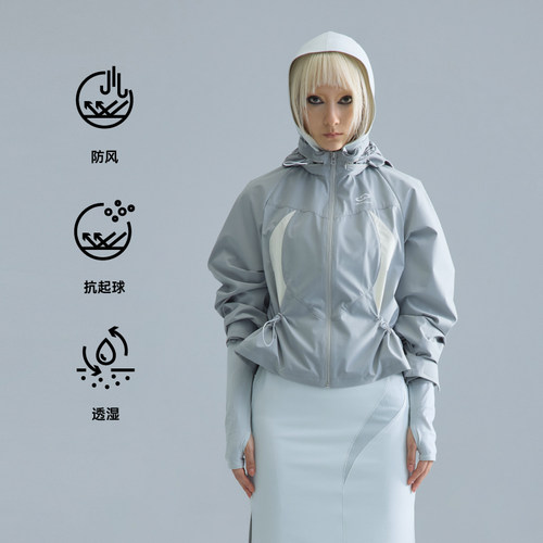 【防风透湿】UPON PRO 异形拼接户外多功能防护短款轻薄外套 - 封面