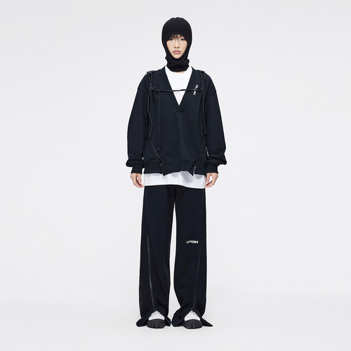 精梳棉造型多样化卫裤男女同款