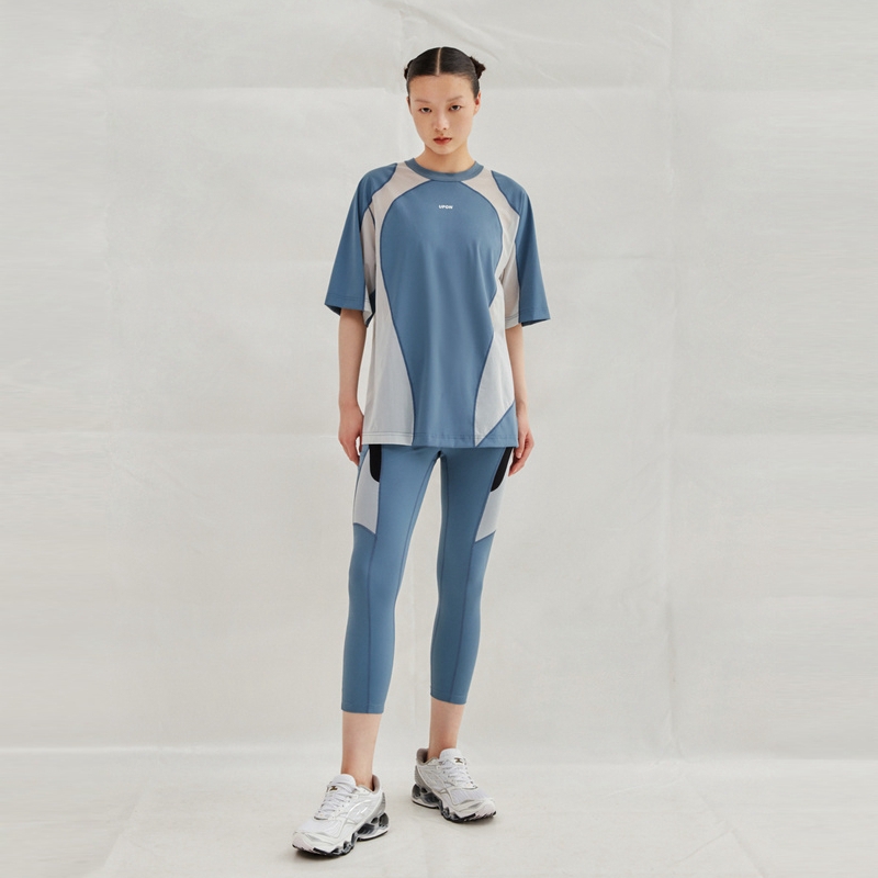 新品轻薄短袖UPONPRO拼接