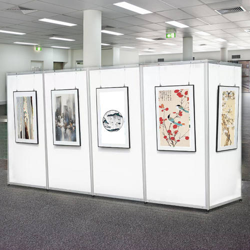 折叠屏风书画展展板移动宣传展览板大型快展架子立式广告牌展示架