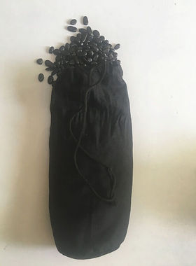 火山能量砭石按摩加热发热石头水晶黑曜石理疗包SPA肩颈热敷布袋