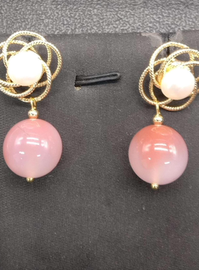 【米儿甄选】盐源玛瑙耳环/多样性发其一