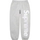 风格 Sweatpant 22FW sup美式 Satin Applique 大logo加绒男女卫裤