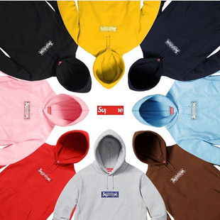 Sup美式 Bandana Box Logo Hooded Sweatshirt腰果花刺绣连帽卫衣