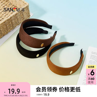 优雅时尚 气质氛围感发饰配饰发箍849639 金标头箍单个 三福宽版