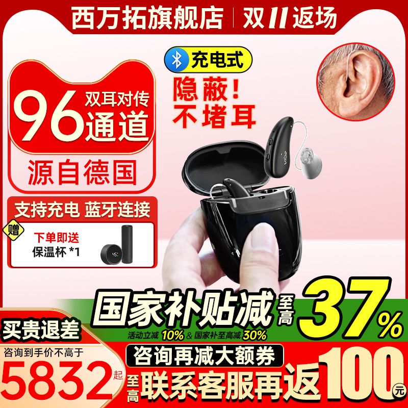 西万拓助听器96通道蓝牙充电款