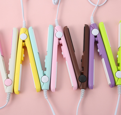 DING迷你小夹板卷直两用卷发棒便携小巧恒温护发男女通用款