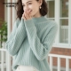 2025秋冬纯色羊绒衫 内搭上衣 长袖 女修身 半高领毛衣紧身针织打底衫