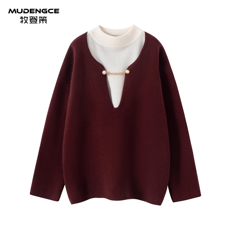 【暖绒内衬】鄂尔多斯市羊绒衫女