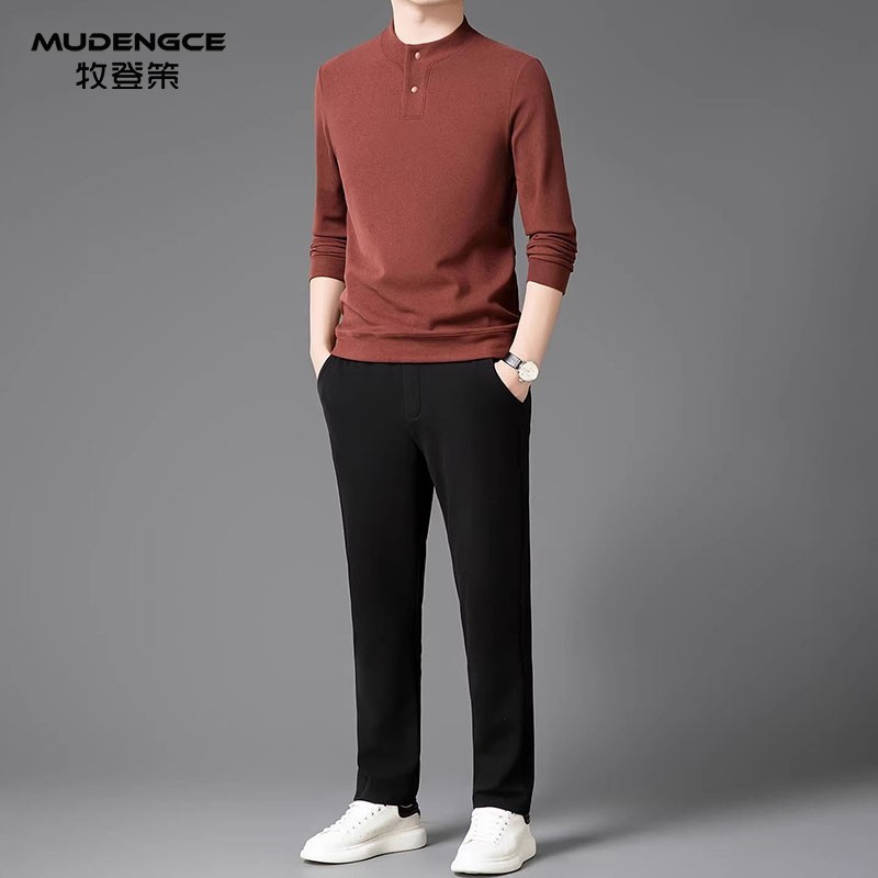 【马踏新春】本命年红色休闲套装男士新款立领长袖长裤运动风卫衣,男装,休闲运动套装,淘宝优惠券,粉丝福利购,淘宝优惠卷