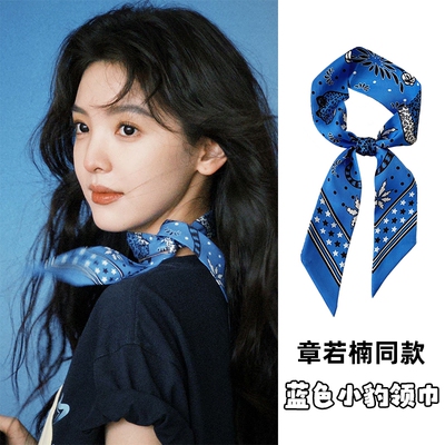 章若楠同款小丝巾领巾韩版女春秋