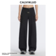 绿 CALVINLUO 黑 风格 休闲长裤 24新品 插锁腰带工装