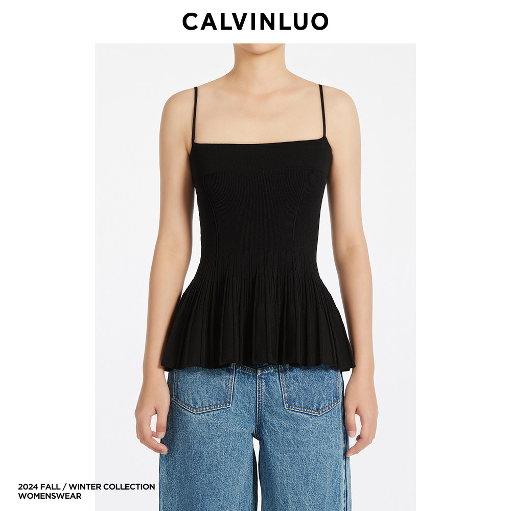 CALVINLUO 抹胸长款修身吊带 24新品 白色 黑色,女装/女士精品,背心吊带,淘宝优惠券,粉丝福利购,淘宝优惠卷