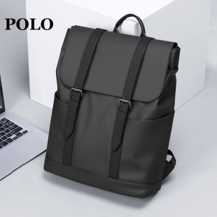 Polo新款 双肩包男情侣旅行背包17寸大容量电脑包大学生休闲书包