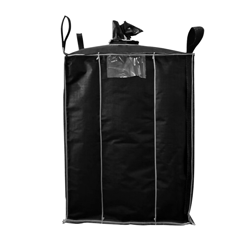 新品黑色内拉筋吨袋炭黑吨袋内拉筋吨袋吨袋1吨防晒炭黑袋拉筋防