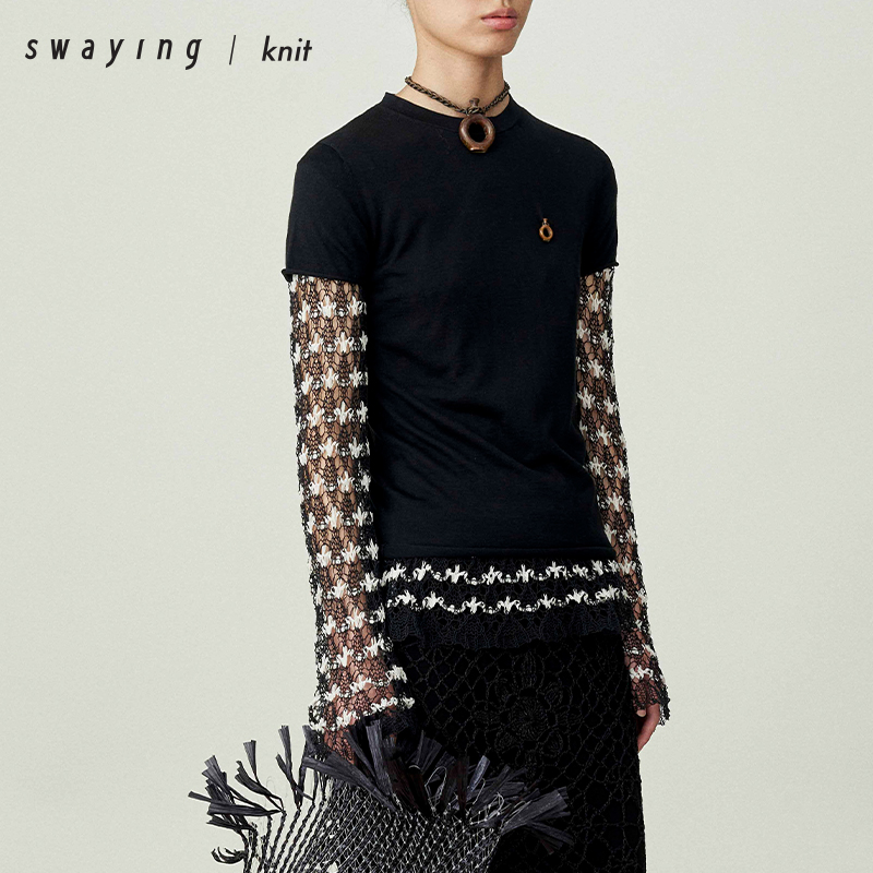 SWAYING官方圆领纯色T恤