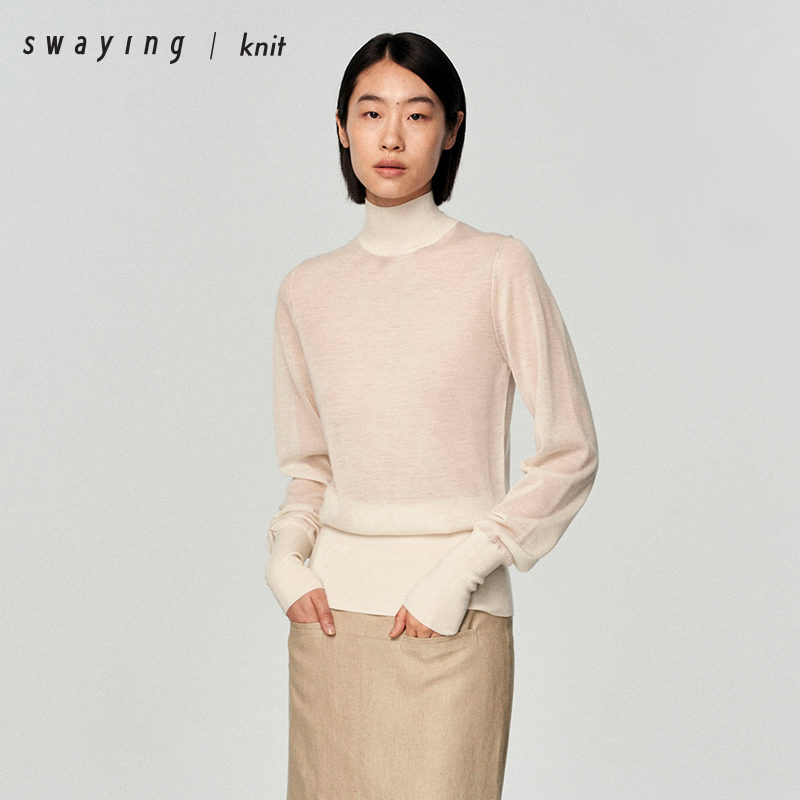SWAYING官方羊绒高领衫