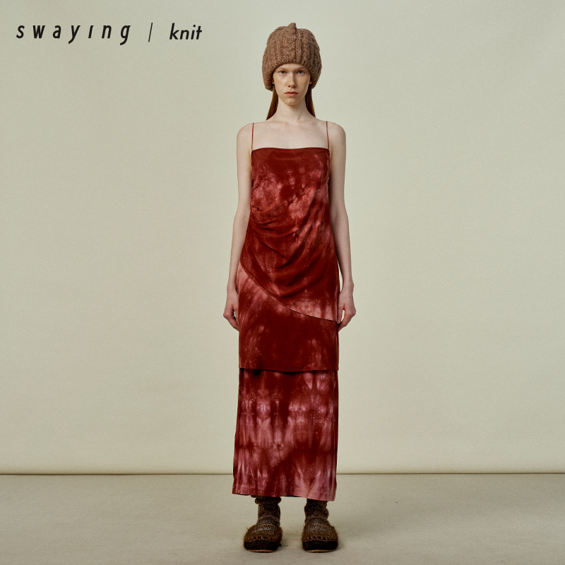 SWAYING官方 真丝吊带裙25PS早春新款 时尚气质休闲百搭吊带裙女