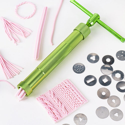 diy翻糖工具人偶旋转式挤泥器