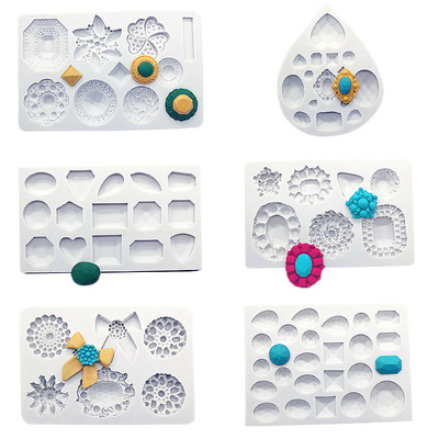 DIY宝石珠宝翻糖硅胶模具水晶