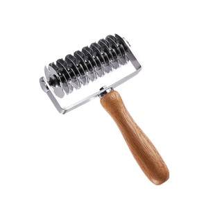 披萨打孔器不锈钢滚轮切面刀滚针烘焙面皮面包饼干滚刀排气扎孔器