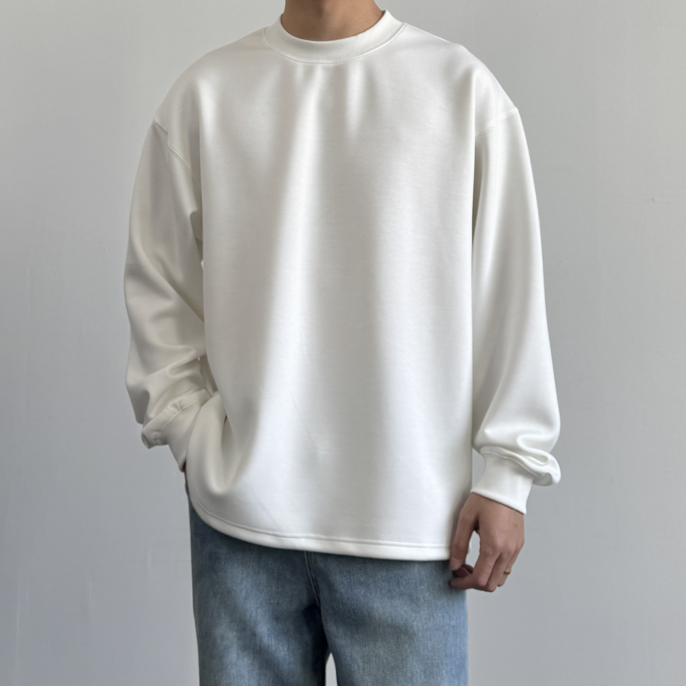 高弹舒适空气层长袖T打底衫