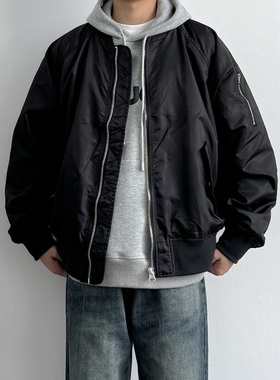 ONUN 春季新款美式复古宽松棒球服外套休闲飞行员夹克MA1潮流上衣