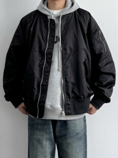 美式 新款 复古宽松棒球服外套休闲飞行员夹克MA1潮流上衣 春季 ONUN