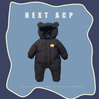 英国NEXT ACP男女童羽绒服冬季保暖连体衣男宝女宝加绒加厚外出服