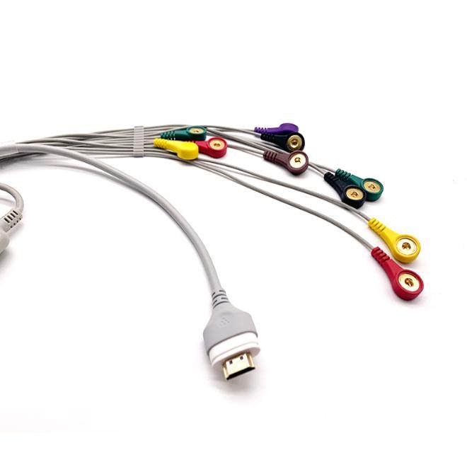 纳龙H1210心电图机动态导联线10导十二导联线