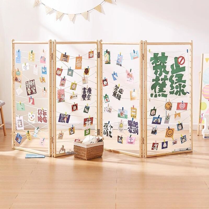 展示架可移动折叠幼儿园作品明片