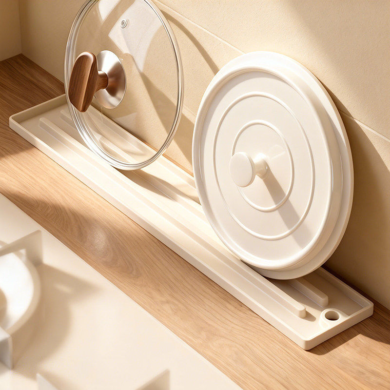 日本锅盖菜板放置器新款砧案板沥水矽胶窄缝收纳垫厨房