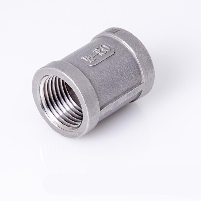 4分不锈钢 精铸内丝直通  速接   管箍 内外丝 接头 DN15 304材质