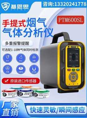 基恩思PTM600SL-S手提式烟气分析仪烟囱管道锅炉高温烟气浓度检测