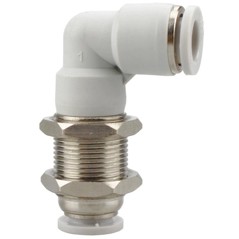 气管拐角接头穿板PLM-04/6/8/10/12气动快插L型串板/16mm隔板弯头