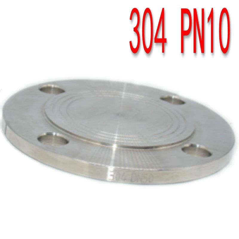 304不锈钢法兰盲板PN10机械部GB5010负差法兰盖堵板盖封头DN15 50